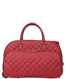 Quilt Zipper Travel Size Duffel Bag BN-XC-8720 RED